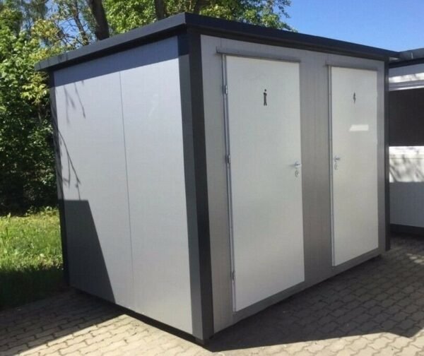 Conteneur sanitaire conteneur de toilette toilette double cabine conteneur de toilette NOUVEAU – Image 12