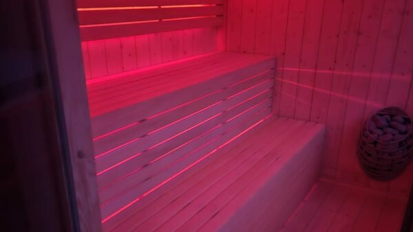 Sauna modulable de 10 m² avec espace de repos, – Image 8