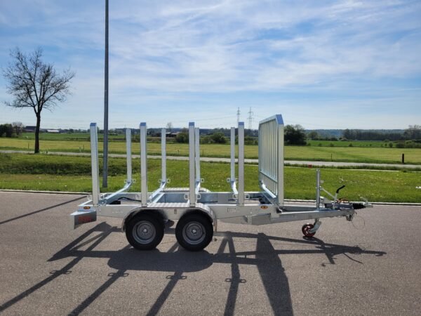 PKW Anhänger Holztransportanhänger 3500kg HT353017, Ladefläche (zwischen Rungen) ca. 3.00 x 1,77 m – Image 3